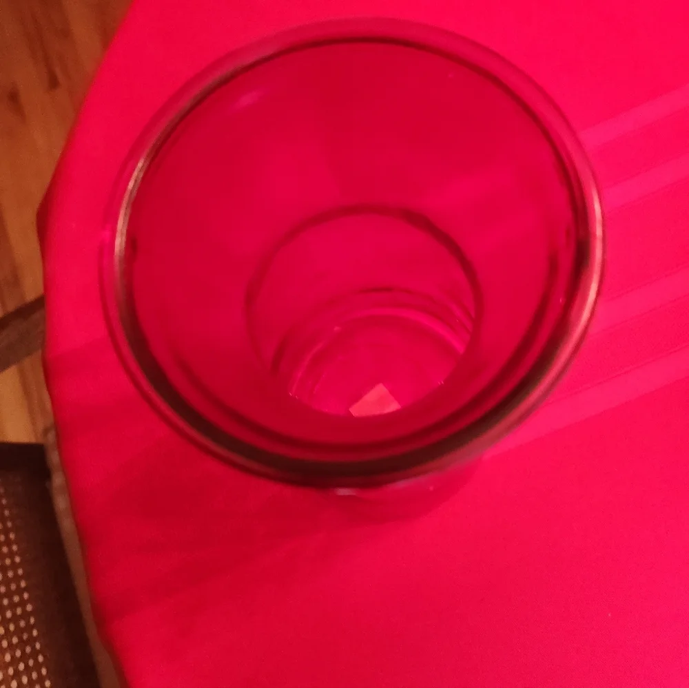 Elegant Red Glass Vase